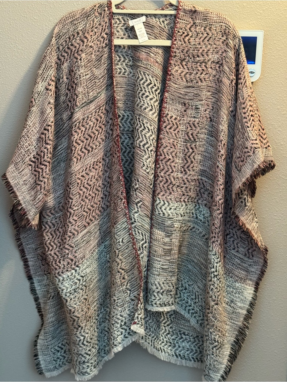 J JILL (Pure Jill) open sleeve open front poncho